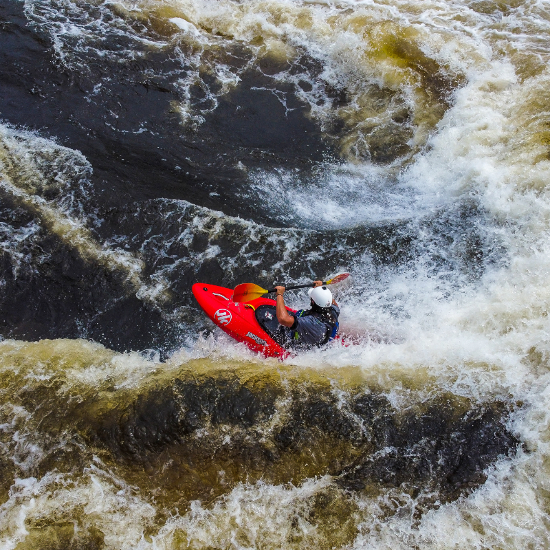 Adult Keeners Surfing Kayak Whitewater Ontario Canada