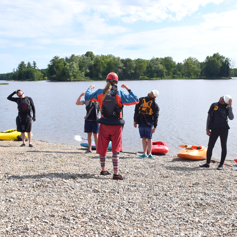 Intermediate Group Stretching Ottawa Kayak School